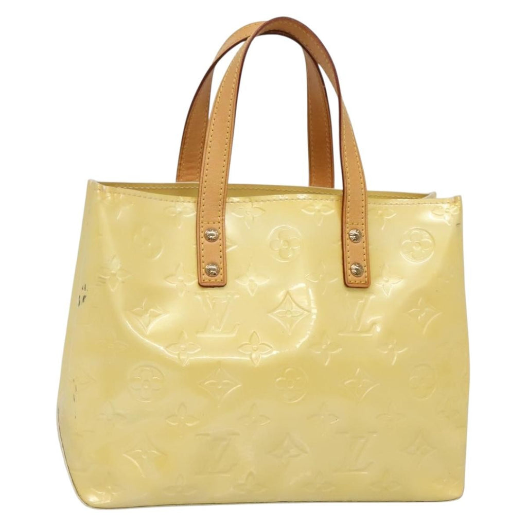 Louis Vuitton Reade Handbag Monogram Vernis Ecru Patent_Leather Bag