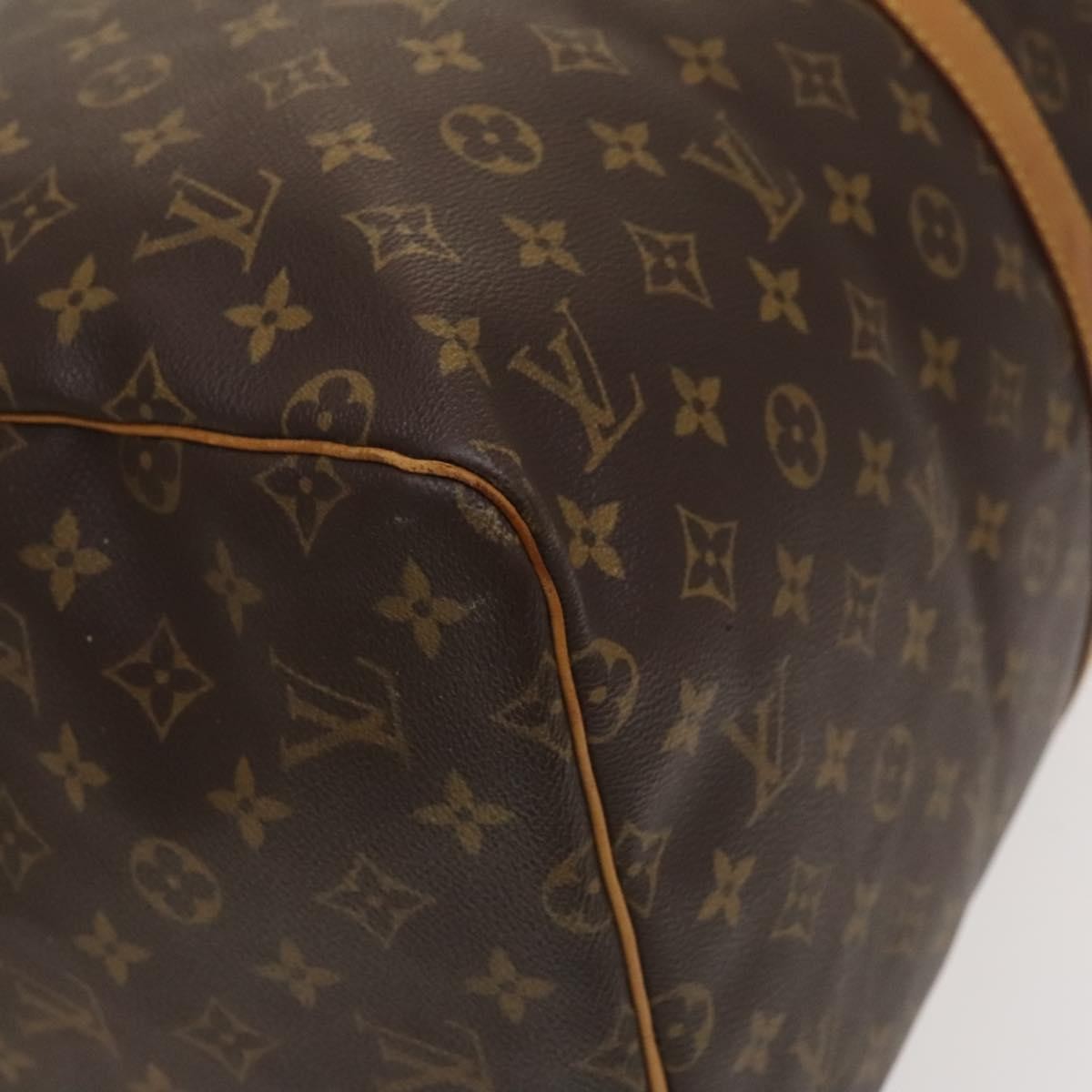 Louis Vuitton Keepall Bag Monogram Canvas Brown Canvas Travel Bag
