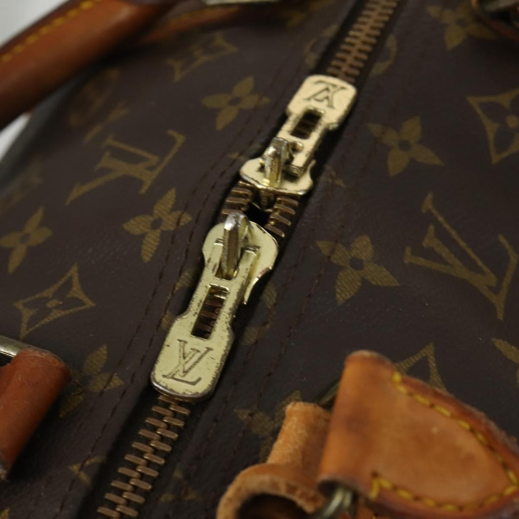 Louis Vuitton Keepall Bandouliere Bag Monogram Canvas Brown Canvas Travel Bag