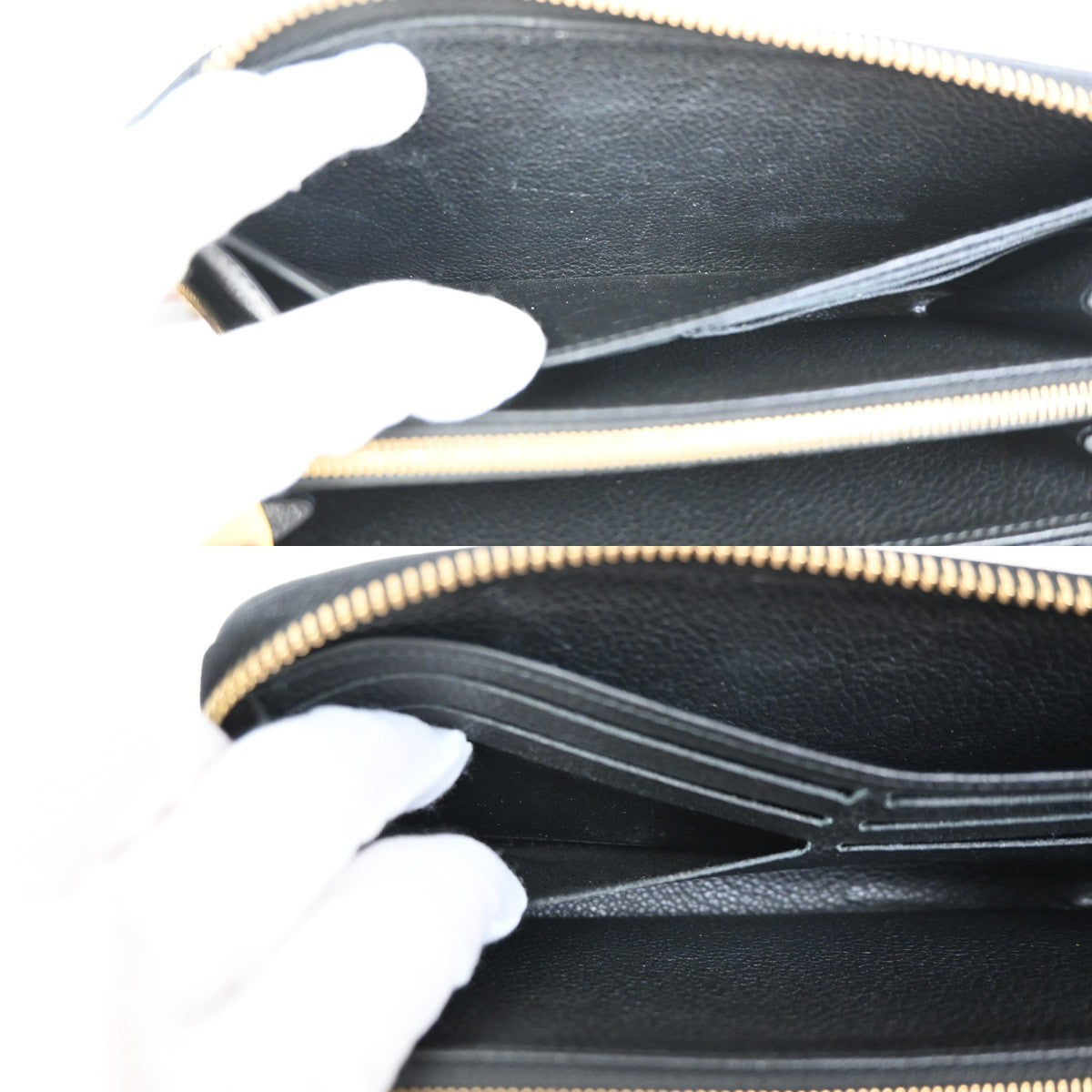 Louis Vuitton Portefeuille Zippy Monogramme Empreinte Monogramme Empreinte Black Leather Wallets Accessory