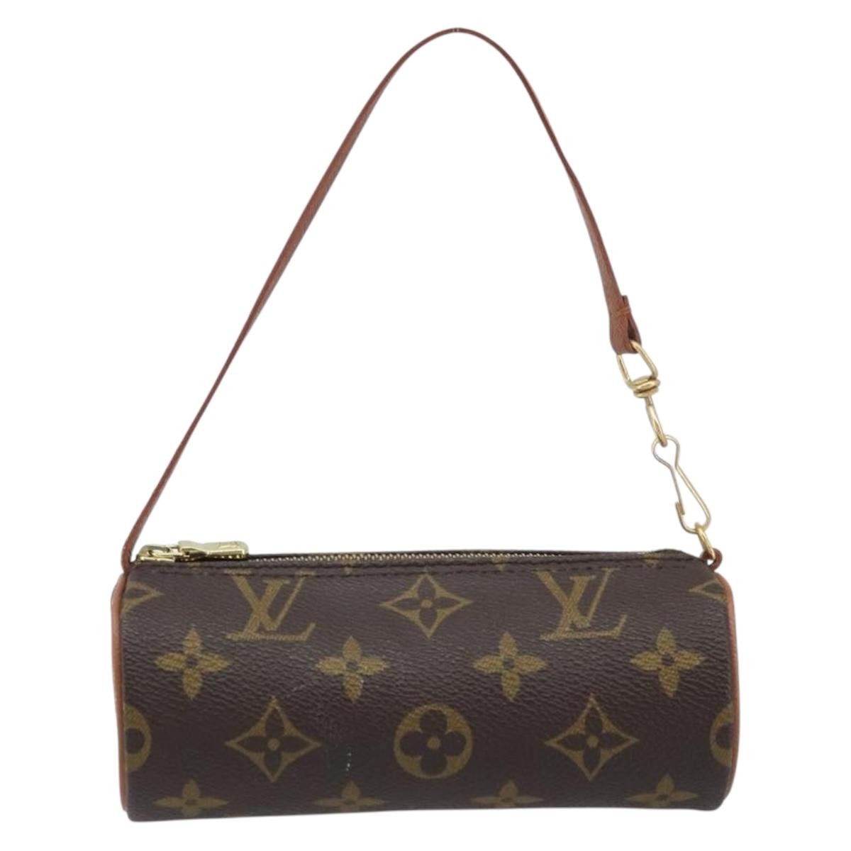 Louis Vuitton Papillon Pochette Monogram Canvas Brown Canvas Clutche & Pouche Bag