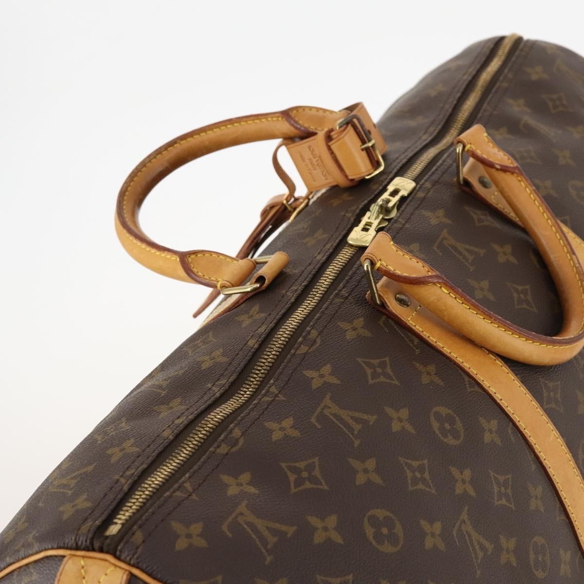 Louis Vuitton Keepall Bag Monogram Canvas Brown Canvas Travel Bag