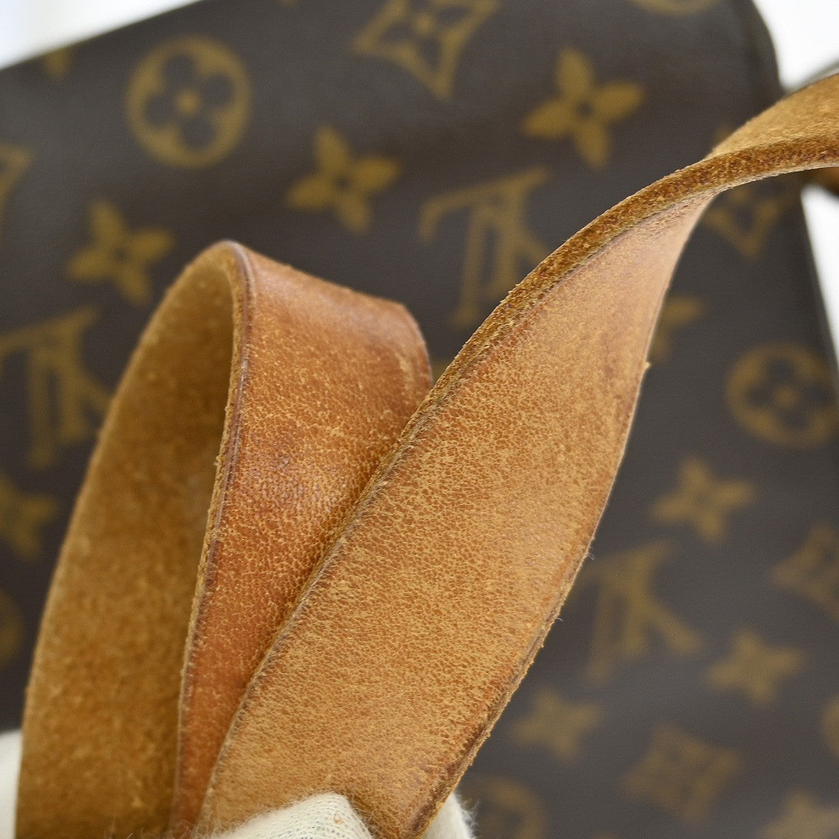 Louis Vuitton Cartouchiere Handbag Monogram Canvas Brown Canvas Shoulder Bag