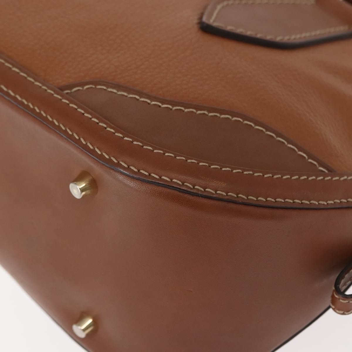 Burberry Orchard Bag Smooth Leather Brown Leather Handbag