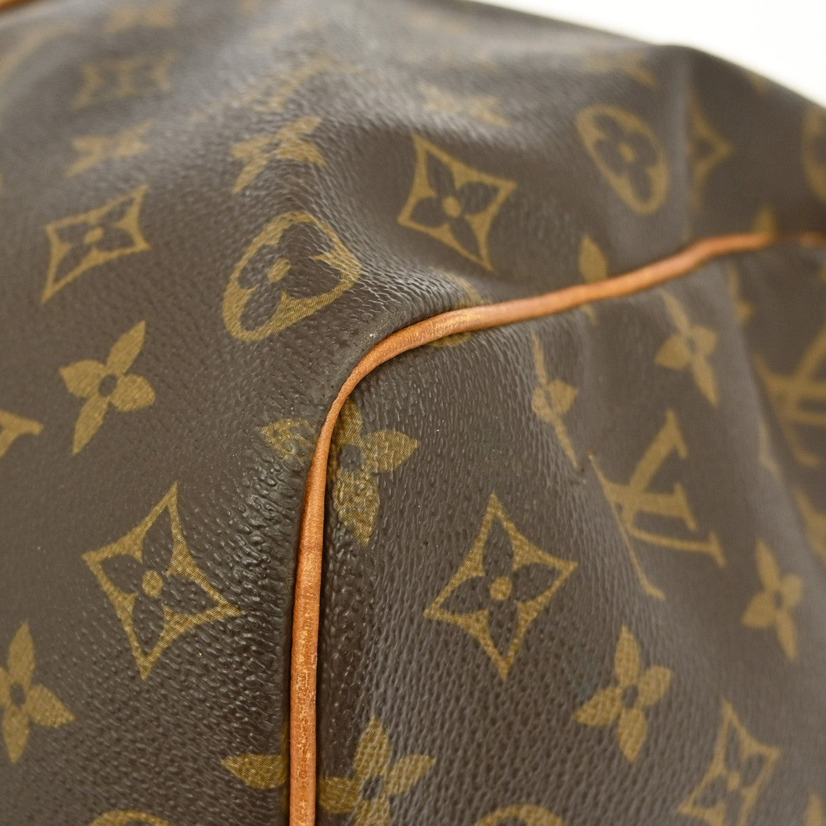 Louis Vuitton Keepall Bag Monogram Canvas Brown Canvas Travel Bag