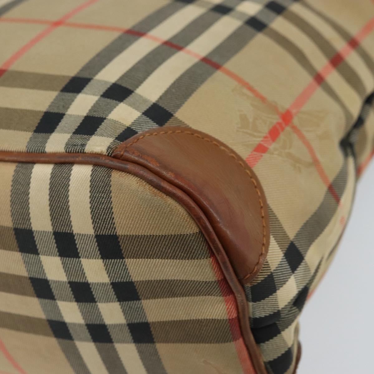 Burberry Nova Check Shoulder Bag Canvas And Leather Beige Canvas Shoulder Bag