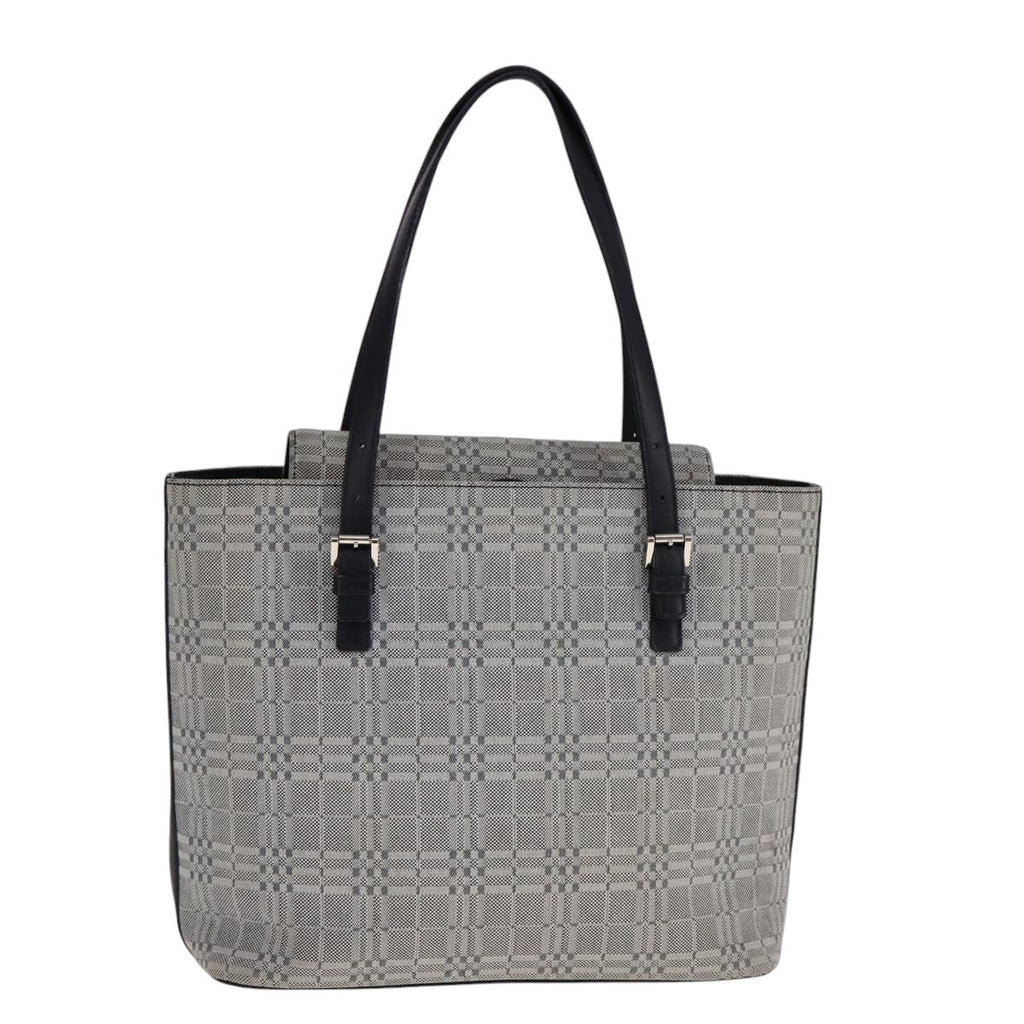 Burberry Vintage Tote Bag Canvas Gray Canvas Tote Bag
