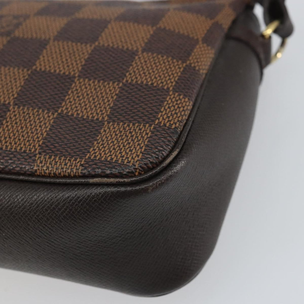 Louis Vuitton Trousse Make Up Bag Damier Canvas Brown Canvas Clutche & Pouche Bag