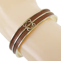 Louis Vuitton Anagram Bangle Gold Plated Gold Gold_Plated Bracelet Jewelry