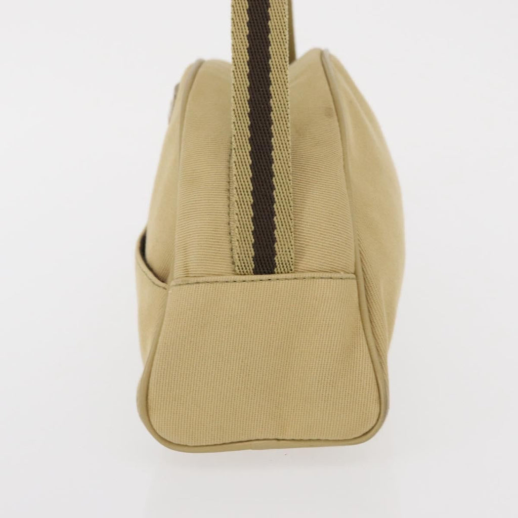 Gucci Vintage Shoulder Bag Canvas Beige Canvas Shoulder Bag Bag (Pre-Owned)
