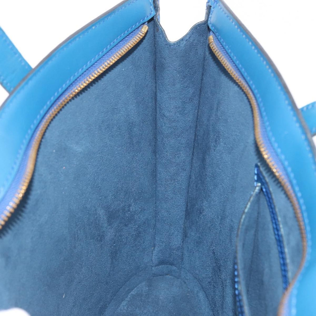 Louis Vuitton Saint Jacques Handbag Epi Leather Blue Leather Handbag