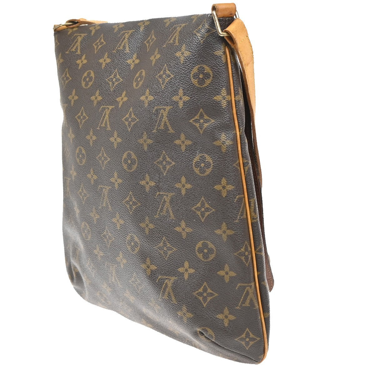 Louis Vuitton Musette Handbag Monogram Canvas Brown Canvas Shoulder Bag