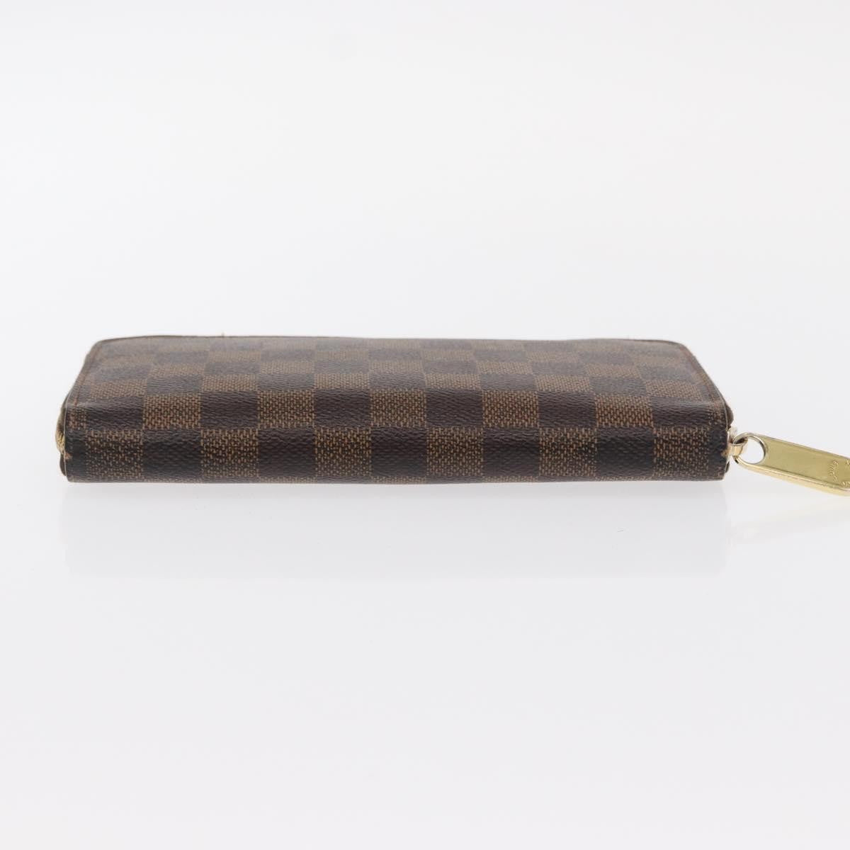 Louis Vuitton Zippy Wallet Nm Damier Brown Canvas Wallets Accessory