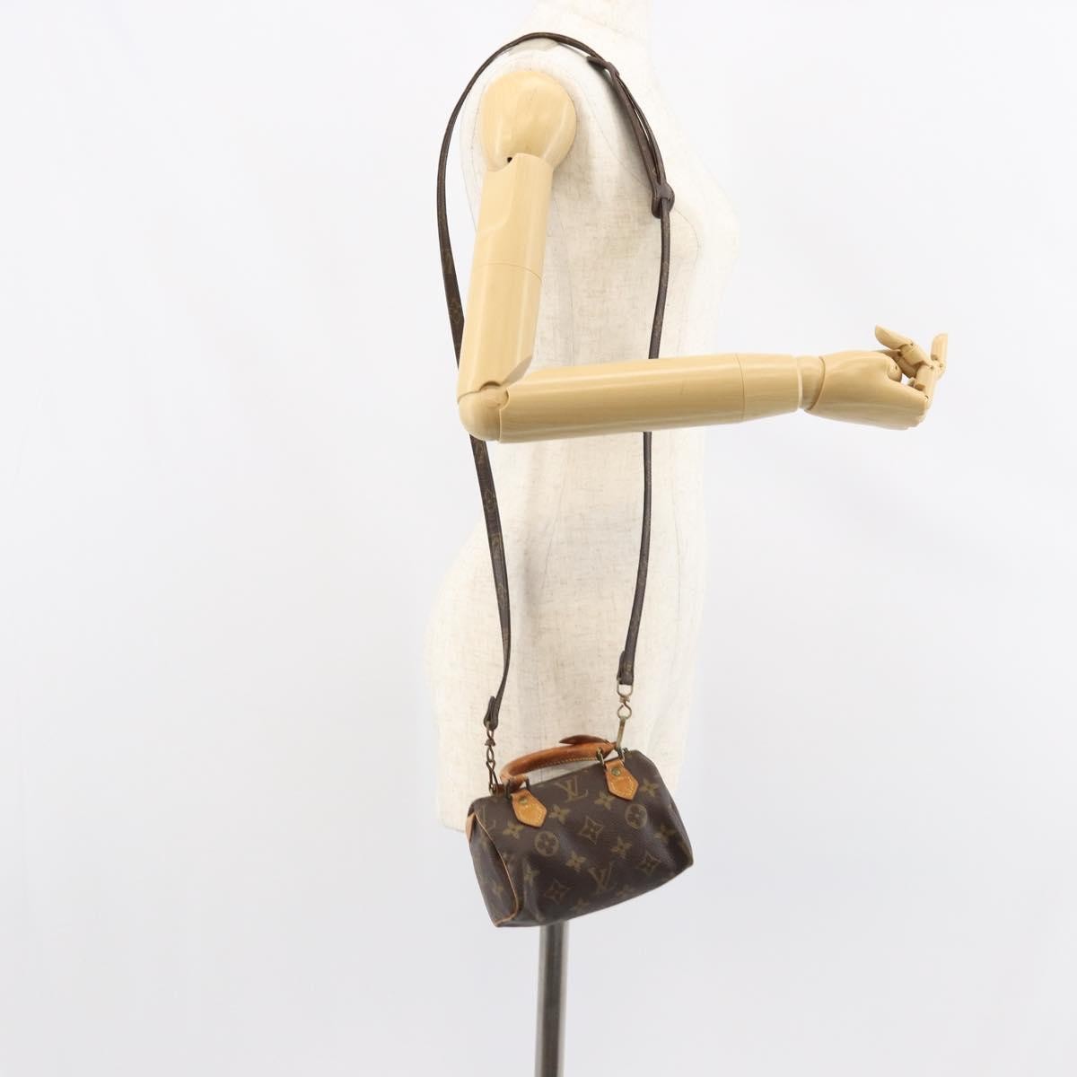 Louis Vuitton Speedy Mini Hl Handbag Monogram Canvas Brown Canvas Handbag