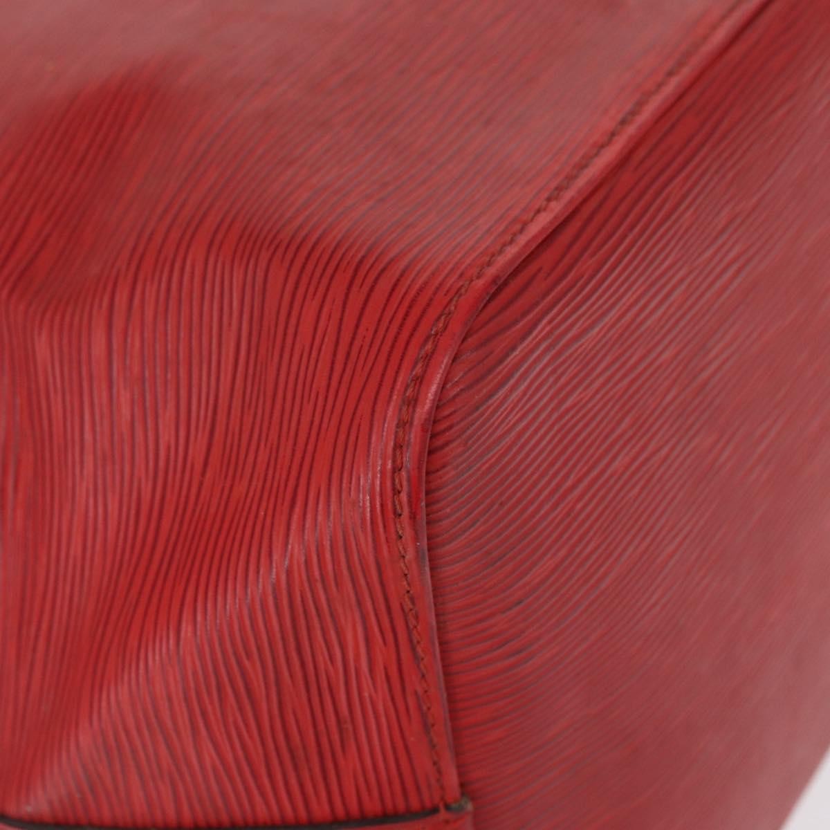 Louis Vuitton Petit Noe Handbag Epi Leather Red Leather Shoulder Bag