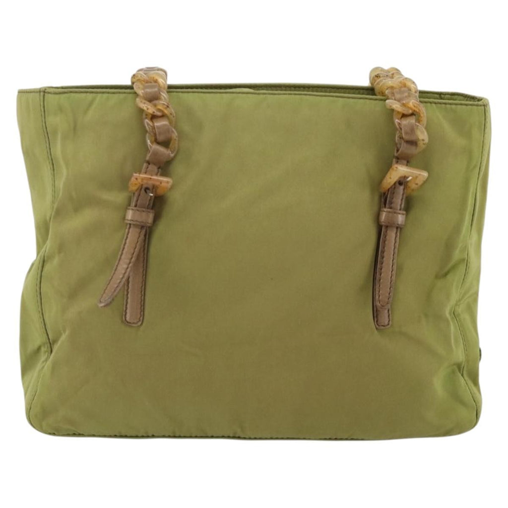 Prada Vintage Tote Tessuto Khaki Nylon Tote Bag Bag