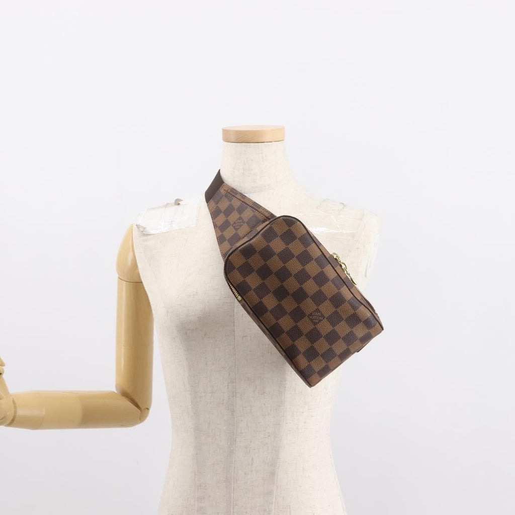 Louis Vuitton Geronimos Waist Bag Damier Brown Canvas Shoulder Bag