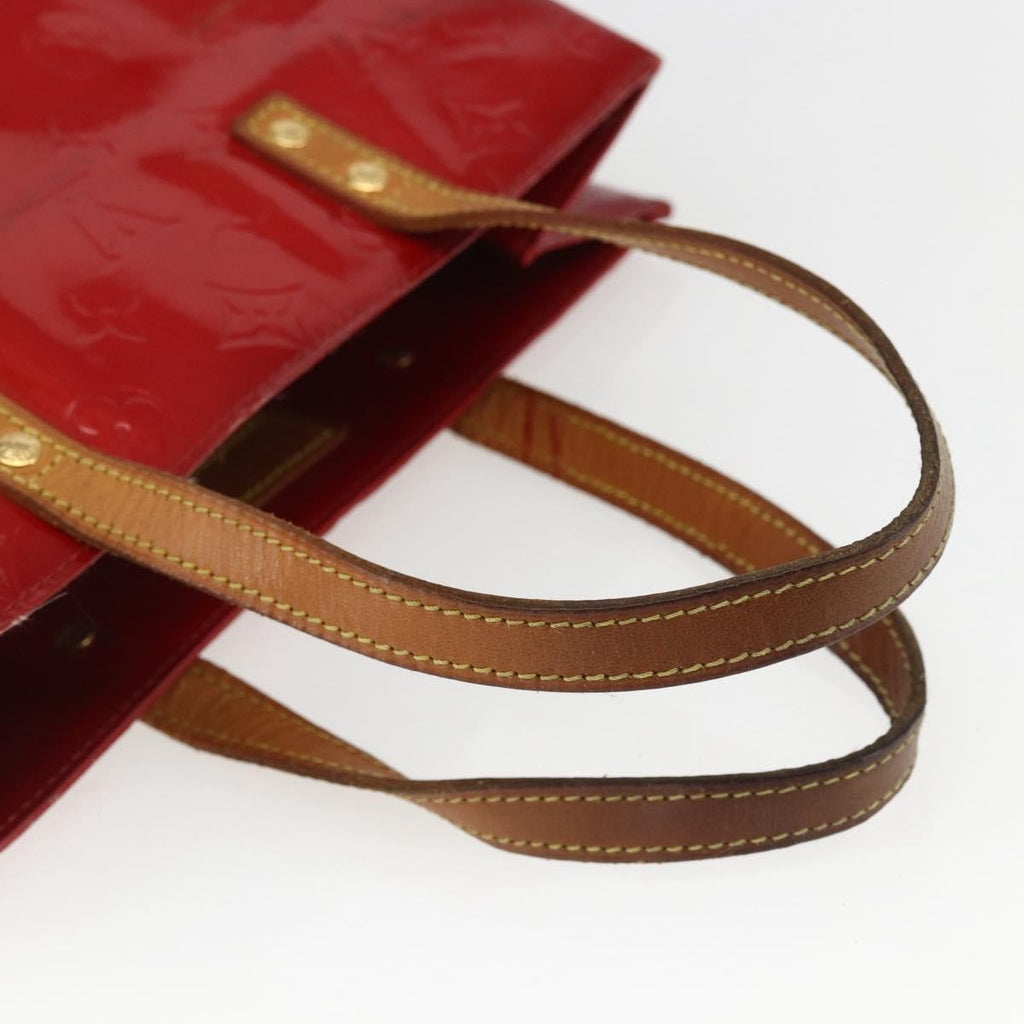 Louis Vuitton Reade Handbag Monogram Vernis Red Patent_Leather Handbag