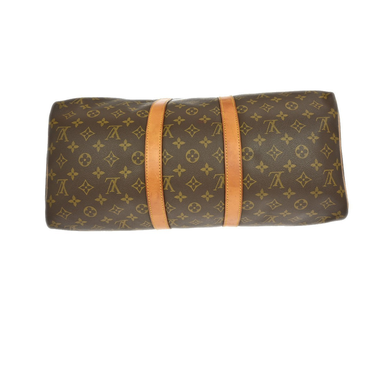 Louis Vuitton Keepall Bag Monogram Canvas Brown Canvas Travel Bag