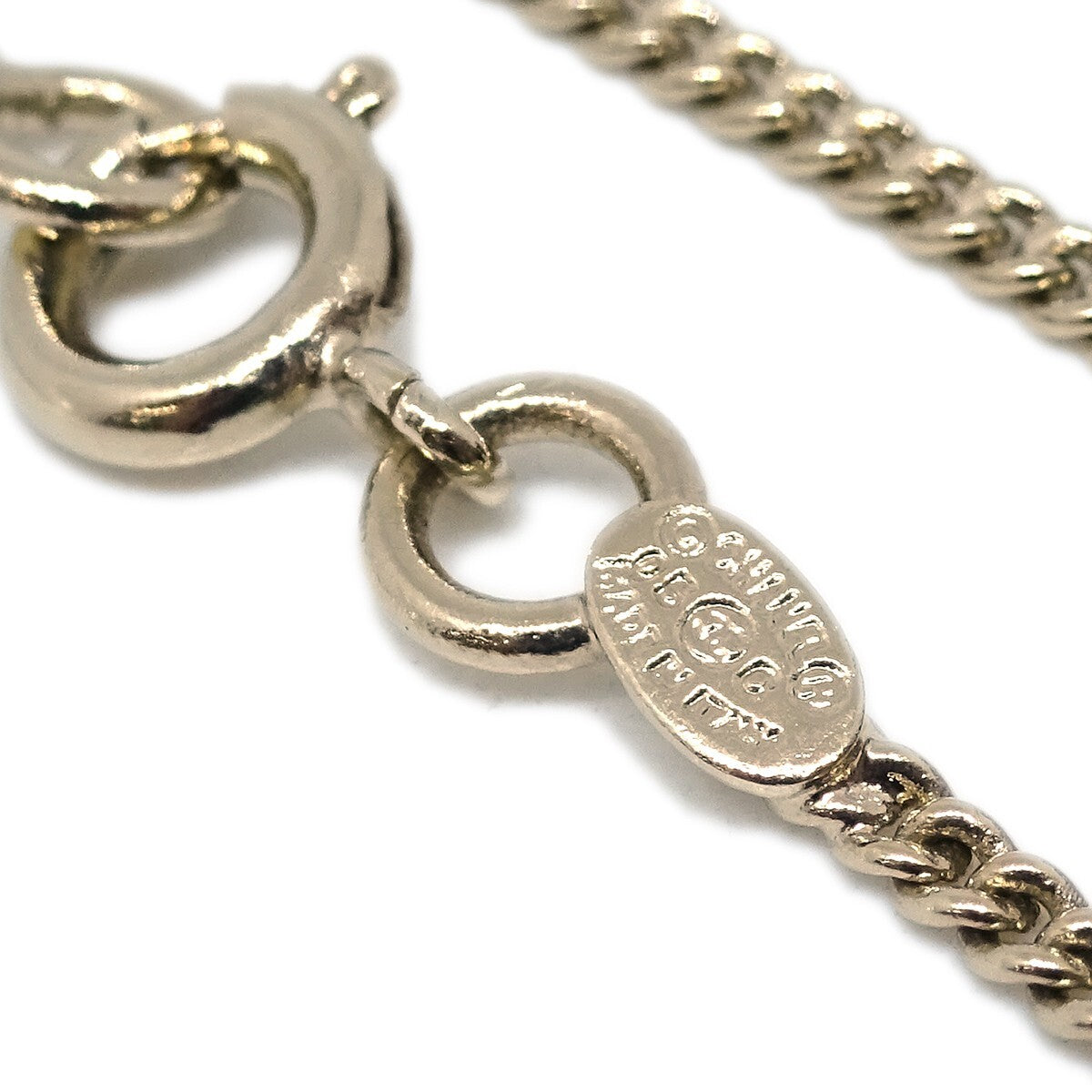 Chanel Vintage Rue Cambon Chain Charm Bracelet Metal Gold Gold_Plated Bracelet Jewelry