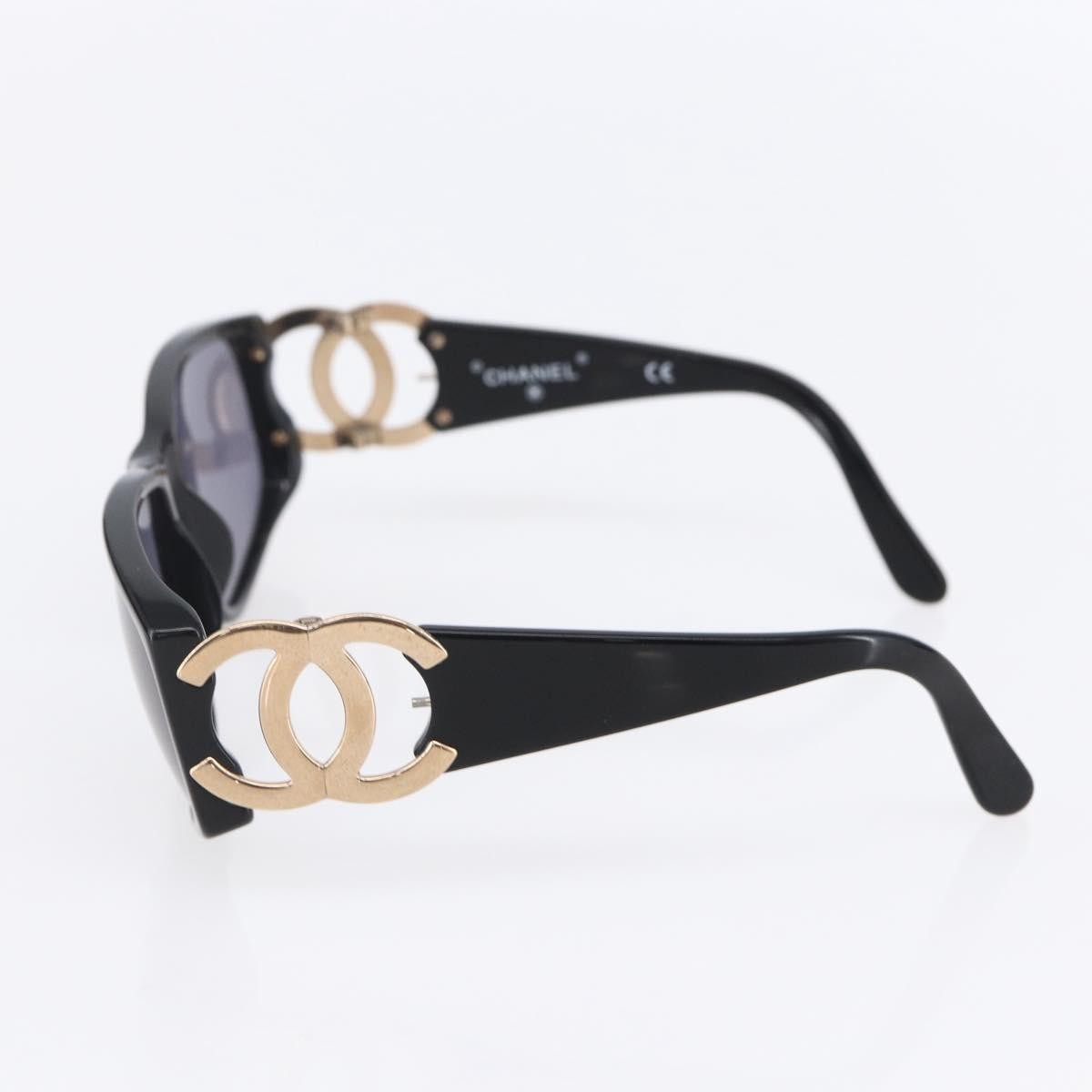 Chanel Logo Cc Sunglasses Plastic Black Plastic Sunglasse Accessory