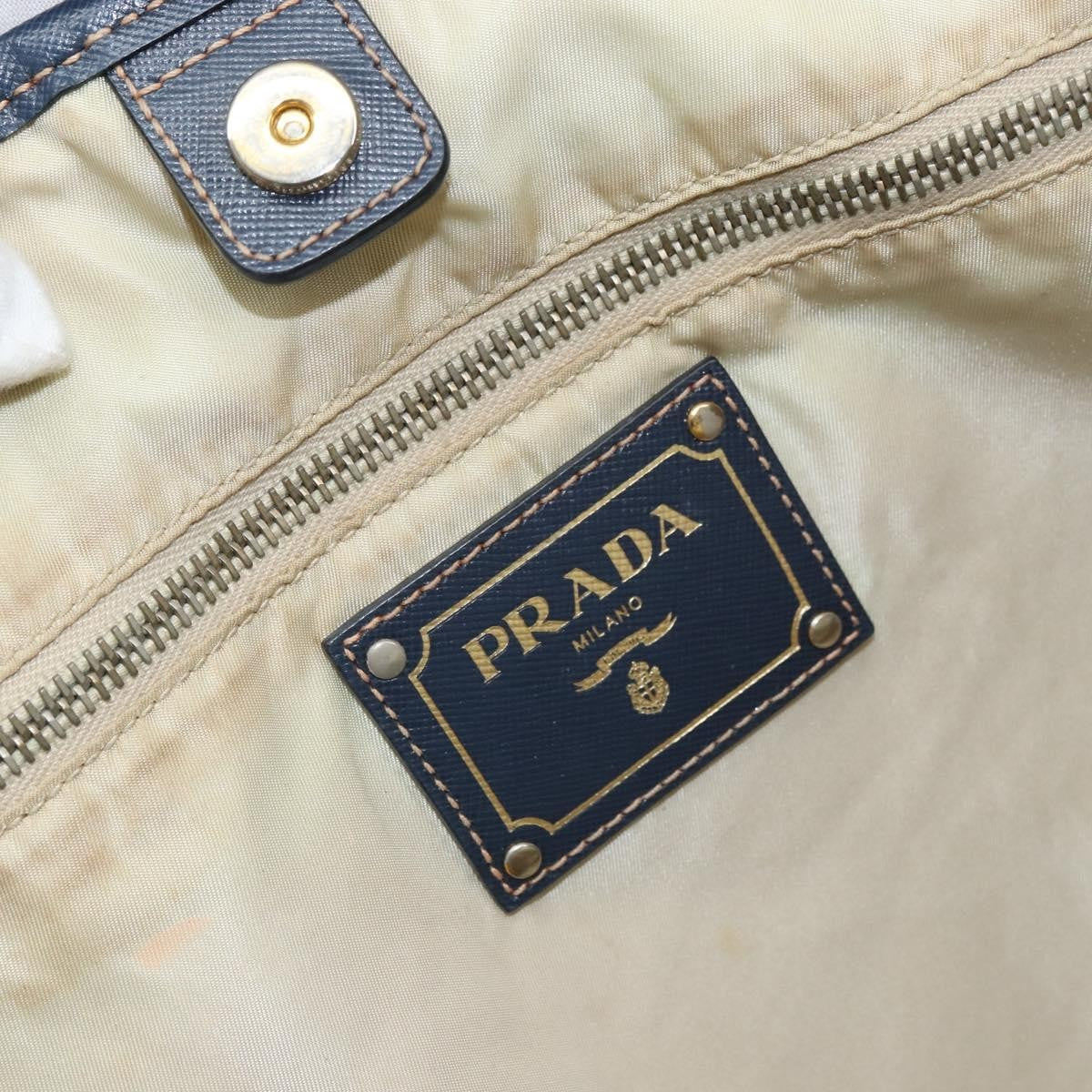Prada Vintage Tote Tessuto Navy Nylon Tote Bag Bag