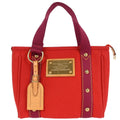 Louis Vuitton Antigua Tote Canvas Red Canvas Tote Bag