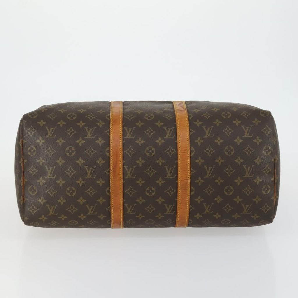 Louis Vuitton Keepall Bag Monogram Canvas Brown Canvas Travel Bag