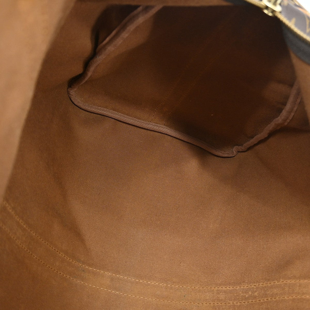 Louis Vuitton Keepall Bandouliere Bag Monogram Canvas Brown Canvas Travel Bag