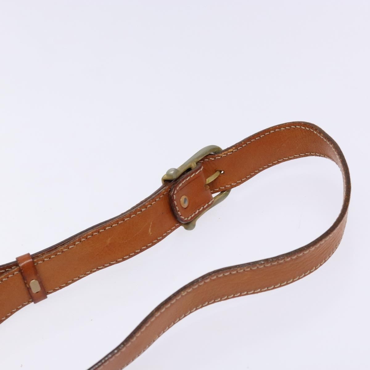 Celine Vintage Macadam Shoulder Bag Canvas And Leather Beige Canvas Bag