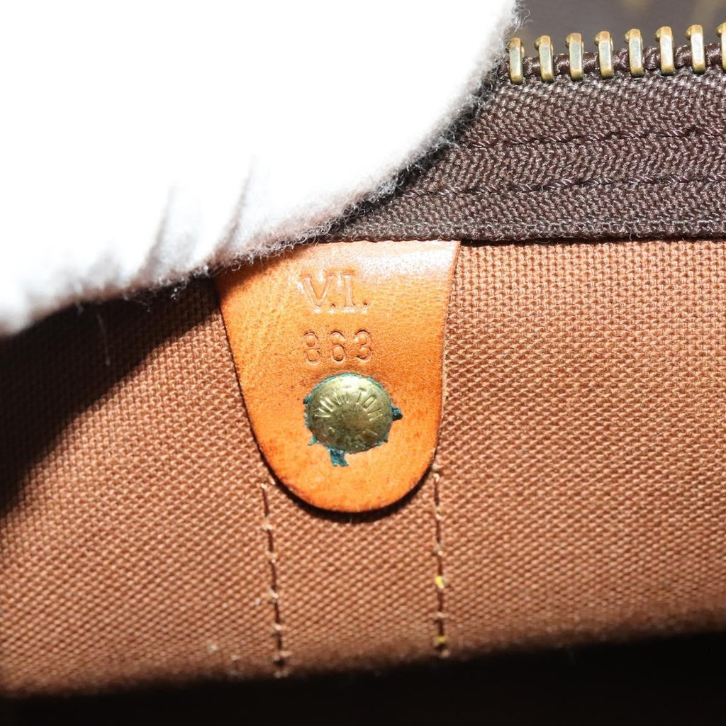 Louis Vuitton Keepall Bag Monogram Canvas Brown Canvas Travel Bag