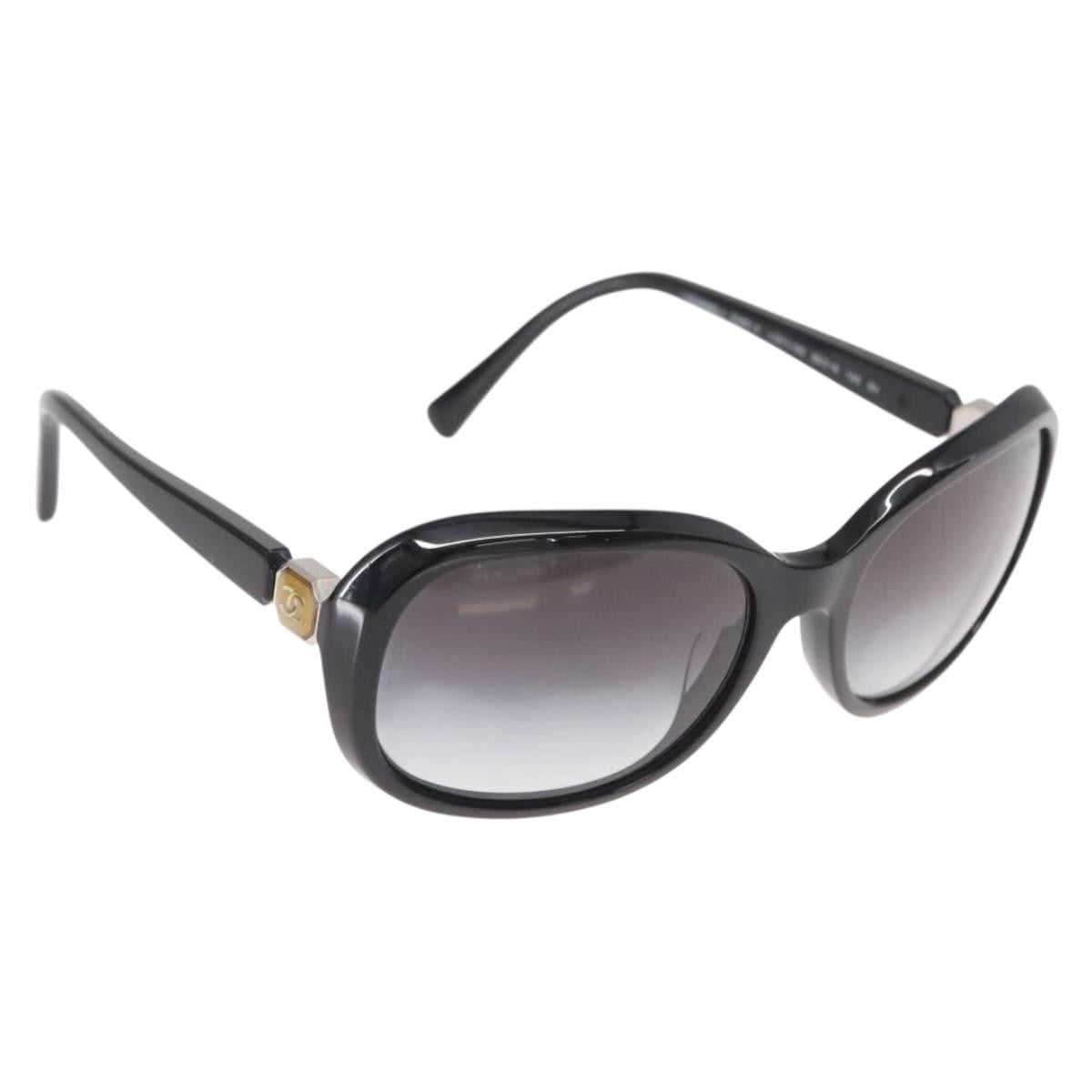 Chanel Logo Cc Sunglasses Plastic Black Plastic Sunglasse Accessory