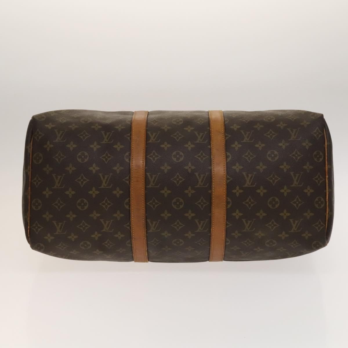 Louis Vuitton Keepall Bag Monogram Canvas Brown Canvas Travel Bag