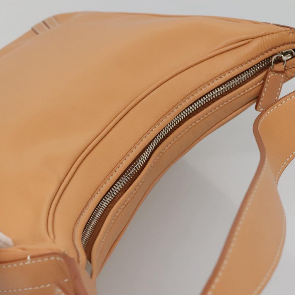 Burberry Shoulder Bag Leather Beige Leather Shoulder Bag