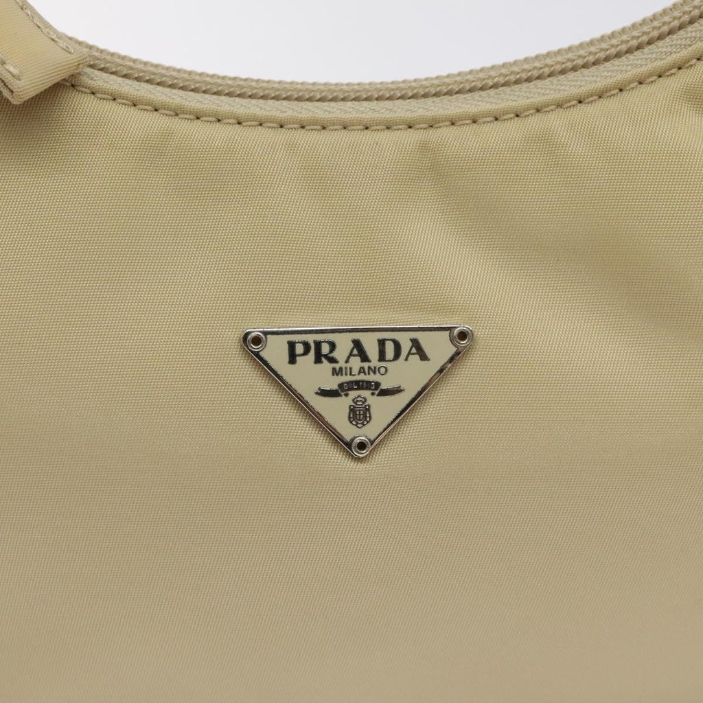Prada Hobo Tessuto Beige Nylon Handbag