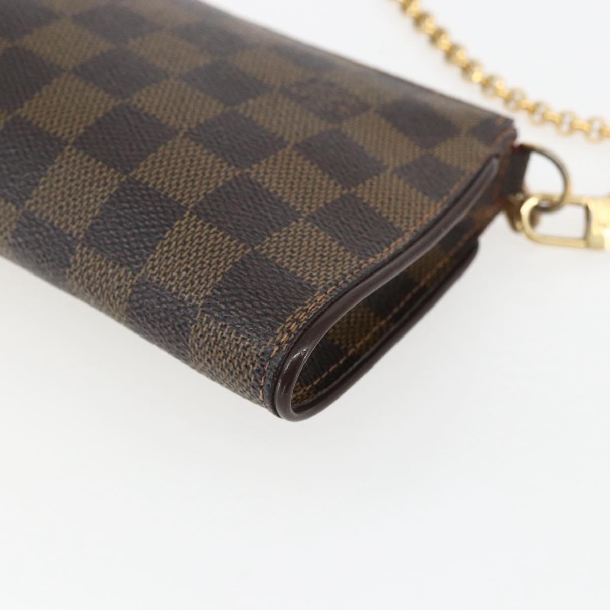 Louis Vuitton Sophie Handbag Damier Brown Canvas Clutche & Pouche Bag