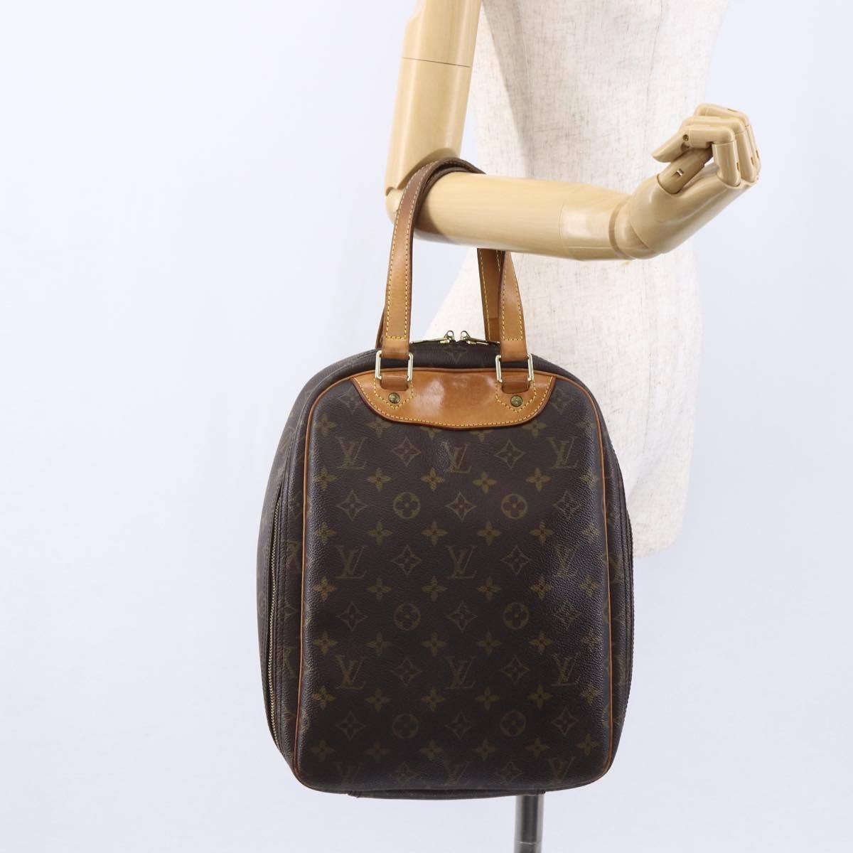 Louis Vuitton Excursion Handbag Monogram Canvas Brown Canvas Handbag