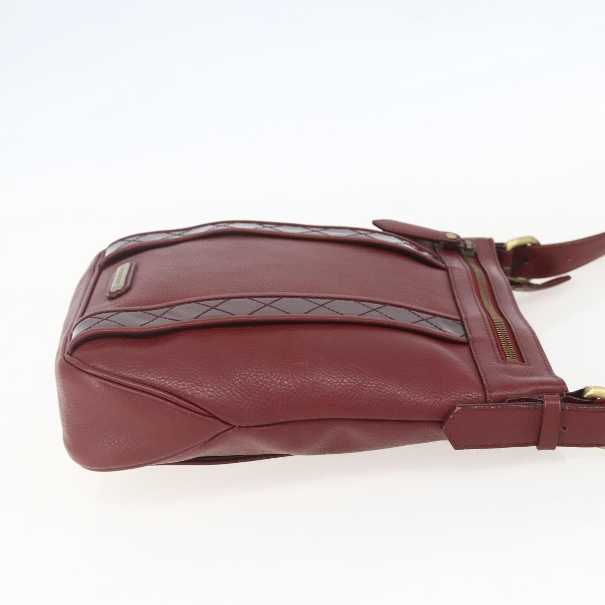 Burberry Vintage Shoulder Bag Leather Red Leather Shoulder Bag
