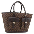 Louis Vuitton Manosque Handbag Damier Brown Canvas Tote Bag