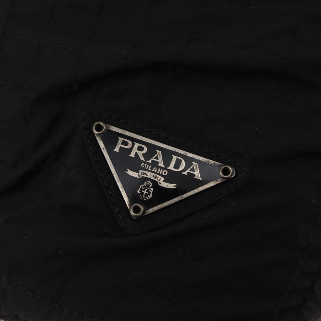 Prada Vintage Handbag Tessuto Black Nylon Handbag
