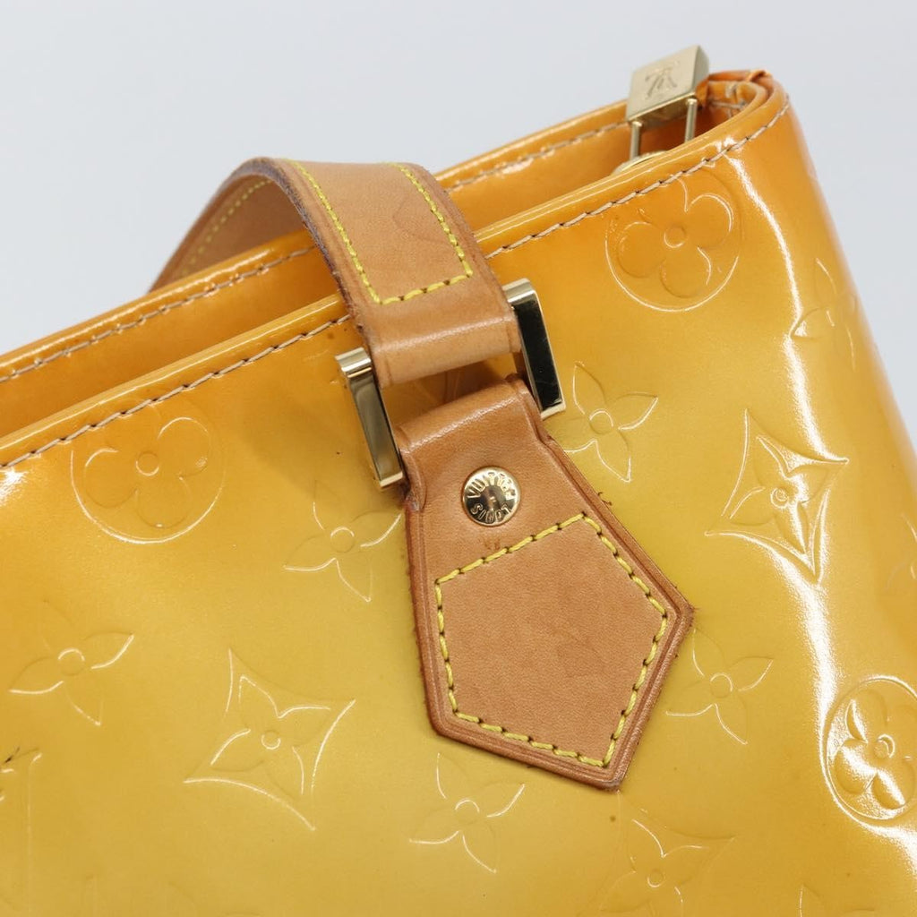 Louis Vuitton Houston Handbag Monogram Vernis Beige Patent_Leather Handbag