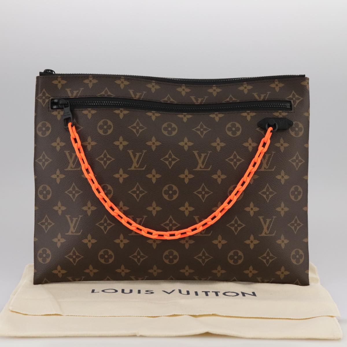 Louis Vuitton Solar Ray A4 Pouch Monogram Canvas Brown Canvas Clutche & Pouche Bag