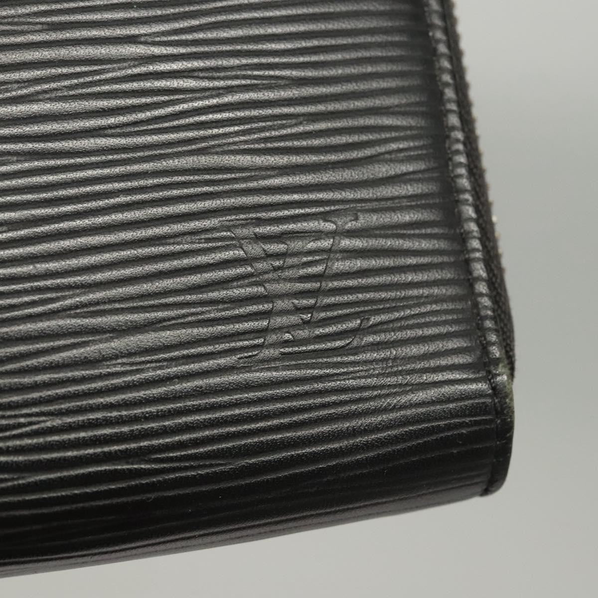 Louis Vuitton Zippy Organizer Epi Leather Black Leather Wallets Accessory