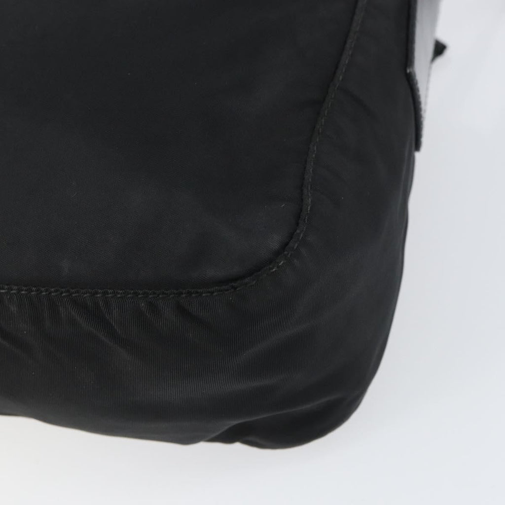 Prada Front Zip Messenger Bag Tessuto Black Nylon Shoulder Bag Bag