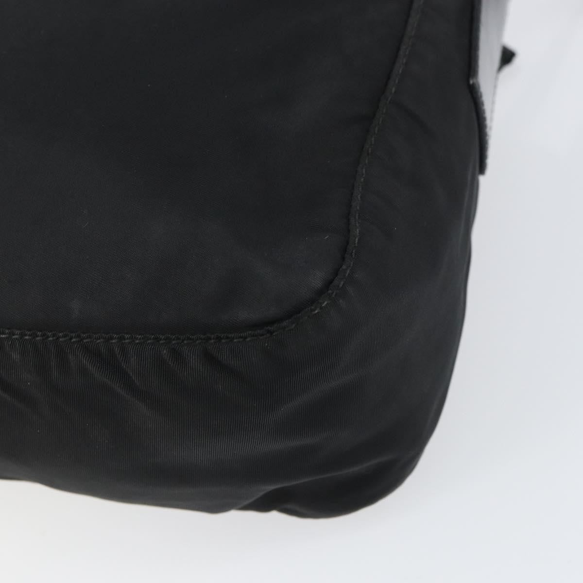 Prada Front Zip Messenger Bag Tessuto Black Nylon Shoulder Bag Bag