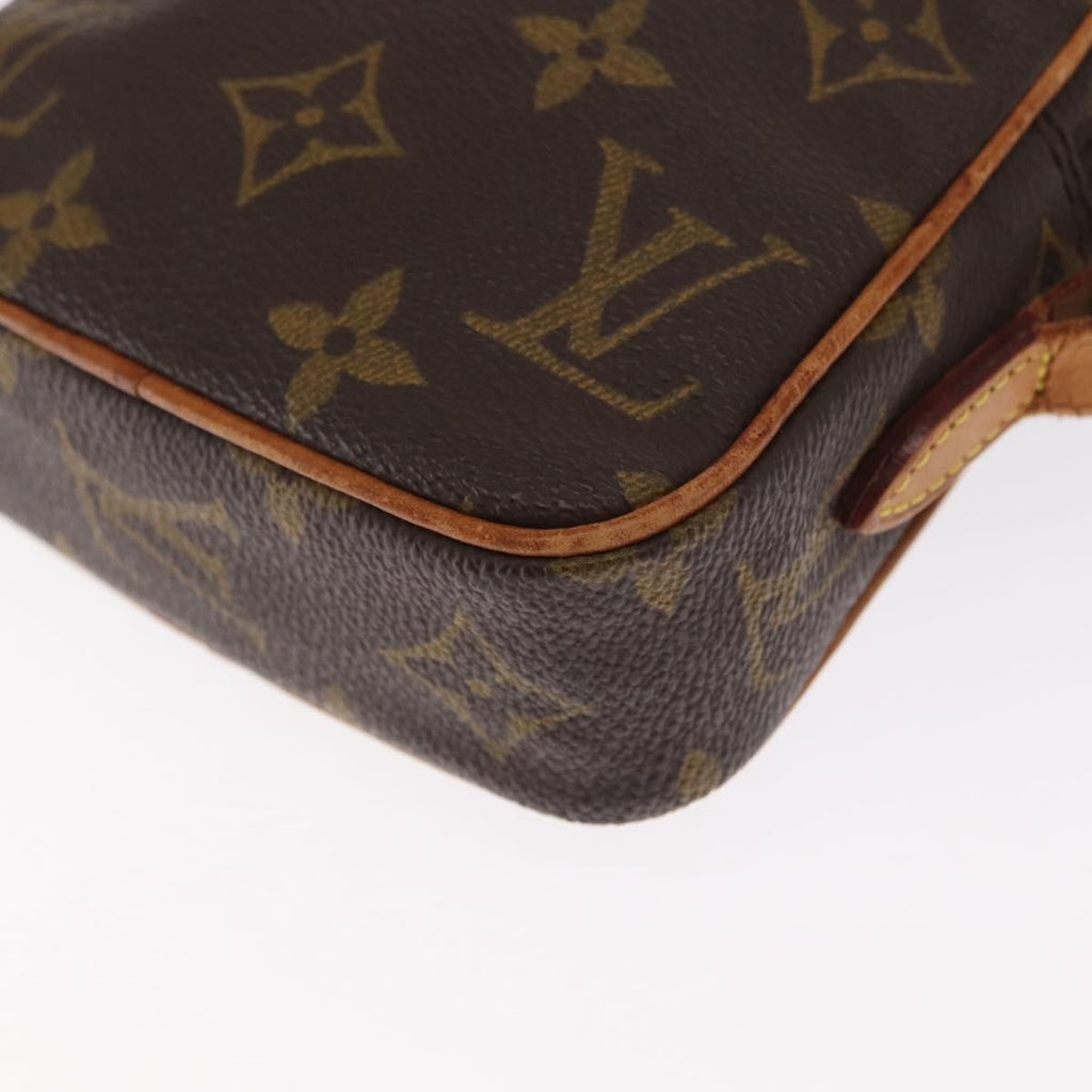Louis Vuitton Danube Handbag Monogram Canvas Brown Canvas Shoulder Bag