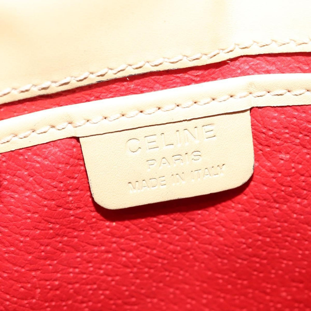 Celine Shoulder Bag Leather Beige Leather Bag