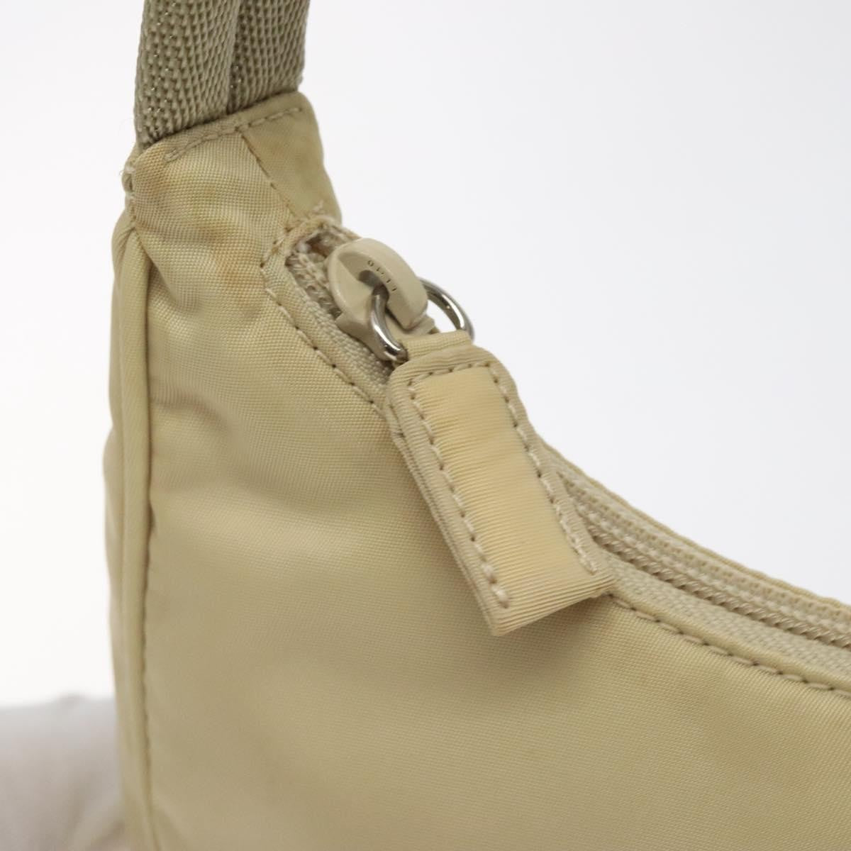 Prada Hobo Tessuto Beige Nylon Handbag