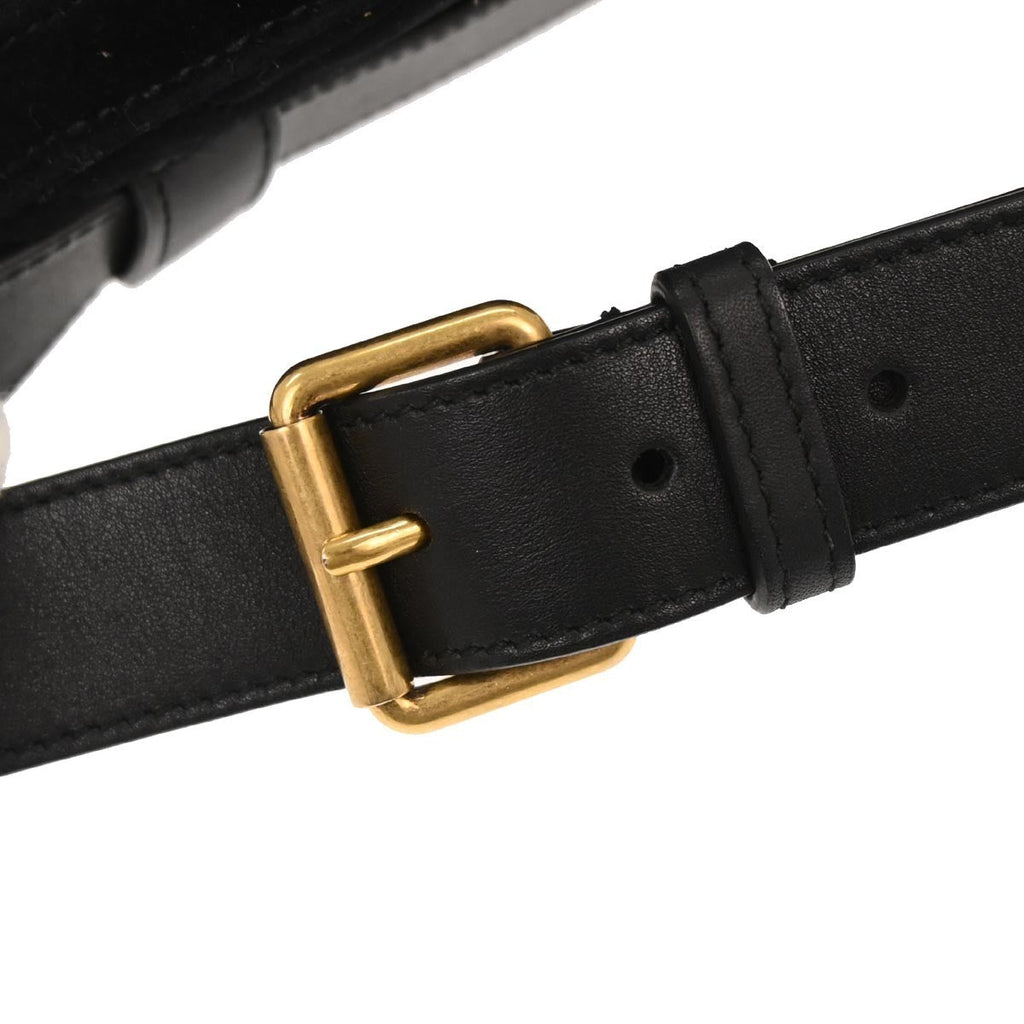Gucci Gg Marmont Belt Bag Matelasse Velvet Black Velvet Clutche & Pouche Bag (Pre-Owned)