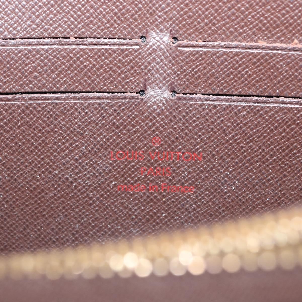 Louis Vuitton Zippy Wallet Nm Damier Brown Canvas Wallets Accessory